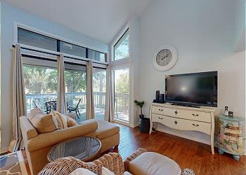 Living Room with Smart HDTV