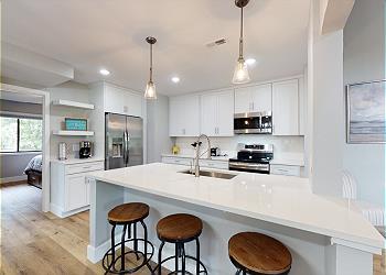 Kitchen with Countertop Seating