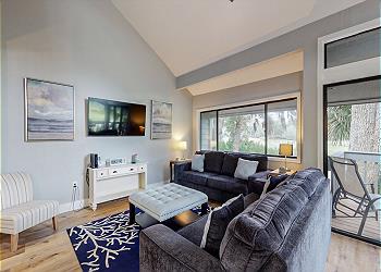 Living Room with HDTV
