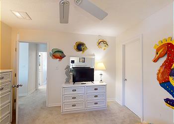 Upstairs Guest Bedroom with SMART TV