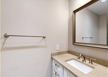 Primary Bathroom with His and Hers Vanity