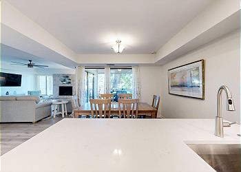 Kitchen with View of the George Fazio Golf Course