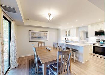 Formal Dining Room with Access to Private Deck