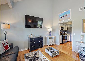 Living Room with Smart HDTV
