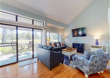 Living Room with Views of the George Fazio Course