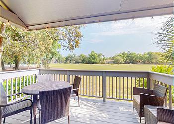 Private Deck with Views of the George Fazio Golf Course