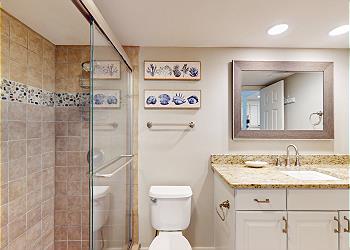 Primary Bathroom with Tiled Walk-in Shower