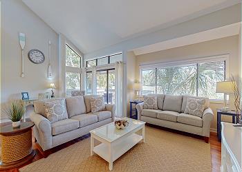 Living Room with Views of the George Fazio Golf Course