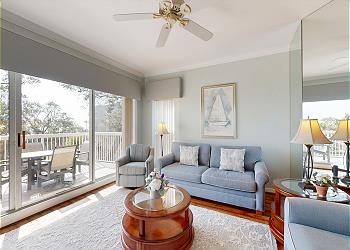 Living Room with Access to Private Balcony
