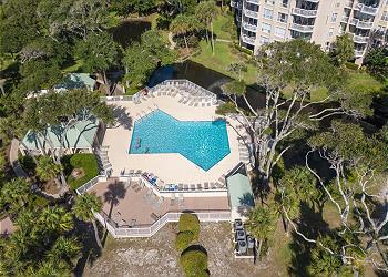 Aerial View of the Barrington Community Pool