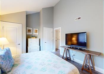 First Floor Guest Bedroom with HDTV