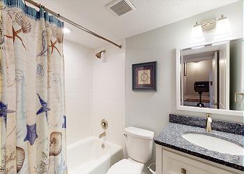 Guest Bathroom with Tub and Shower Combination