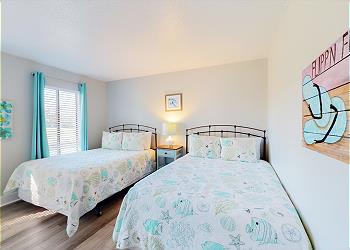 Upstairs Guest Bedroom with Two Queens