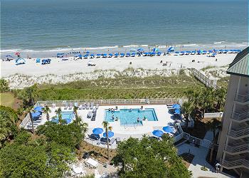 Aerial View of the Villamare Community Serenity Pool