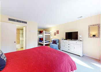 Upstairs Guest Bedroom with HDTV