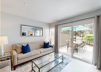 Living Room with Access to Private Patio