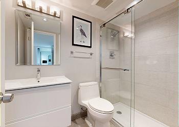 Primary Bathroom with Tiled Walk-in Shower