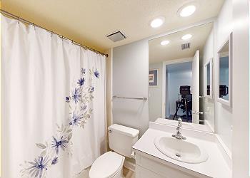 Primary Bathroom with Tub and Shower Combination