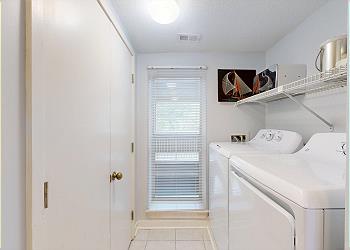 Laundry with Full Size Washer and Dryer