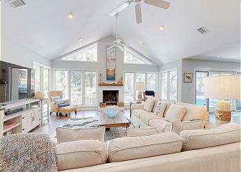 Living Room with HDTV