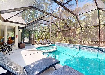 Private Screened-in Pool and Spa