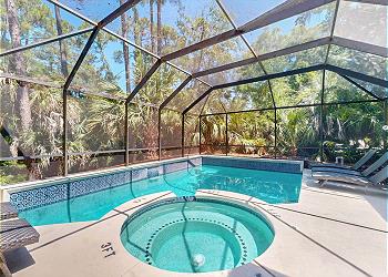 Private Screened-in Pool and Spa