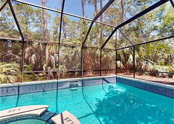 Private Screened-in Pool and Spa