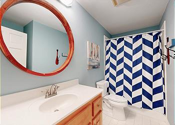 Guest Bathroom with Tub and Shower Combination