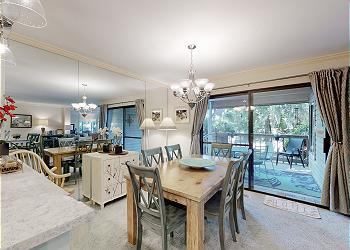 Dining Room with Access to Private Deck