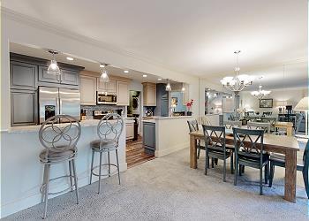 Kitchen with Countertop Seating