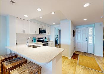 Kitchen with Countertop Seating