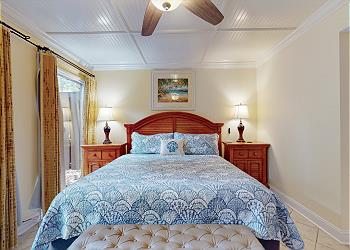 First Floor Primary Bedroom with King Size Bed