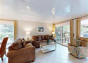 Living Room with Access to Private Patio