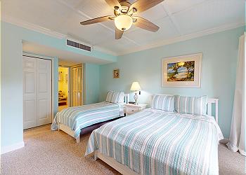 Guest Bedroom with 1 Queen and 1 Twin Size Bed