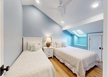 Guest Bedroom with Queen and Twin Size Bed