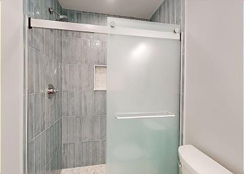 Guest Bathroom with Tiled Walk-in Shower