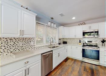 Updated Kitchen with Quartz Countertops