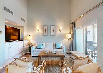 Living Room with Coastal Furnishings