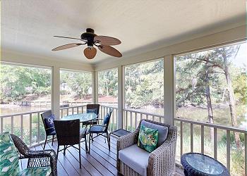 Screened-in Porch with View of the 11-mile Lagoon
