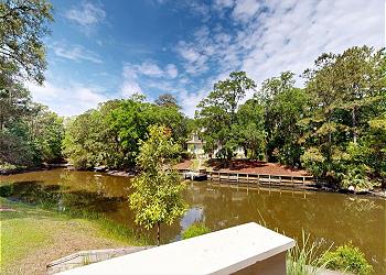 Private Deck with View of the 11-mile Lagoon System