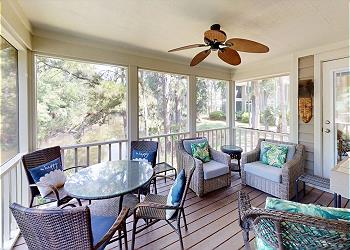 Screened-in Porch with View of the 11-mile Lagoon