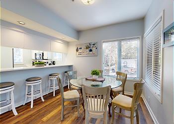 Kitchen with Countertop Seating
