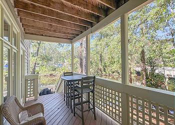 Private Deck with Propane Grill