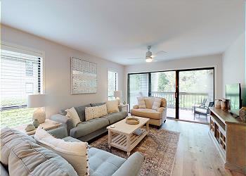 Living Room Slider to Private Deck