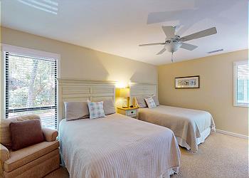 Bedroom 1 with Two Queen Size Beds