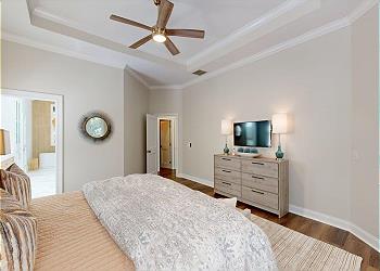 First Floor Primary Bedroom with HDTV