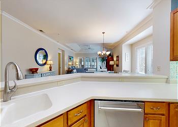 Kitchen with Countertop Seating
