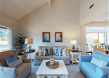 Beautiful Living Room with Beach-centric Decor