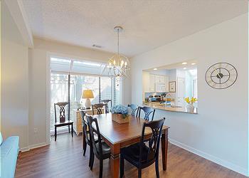 Dining Area with Pass Through to Kitchen