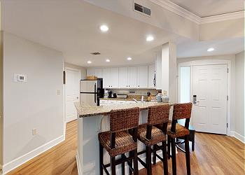 Fully Equipped Kitchen with Countertop Seating